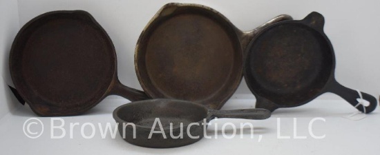 (4) Cast Iron skillet ashtrays