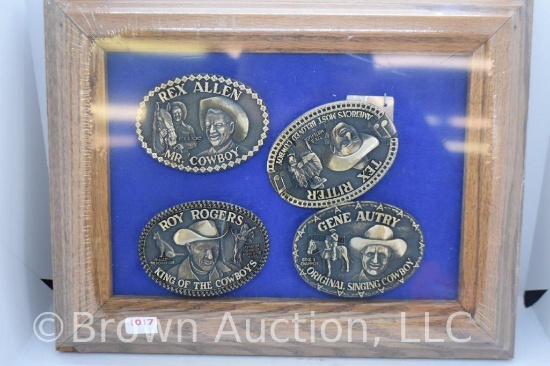 (4) Well-known Cowboy belt buckles