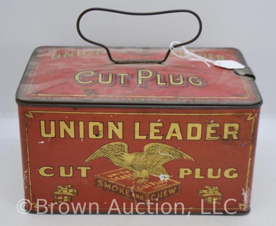 Union Leader Cut Plug tobacco tin lunch box