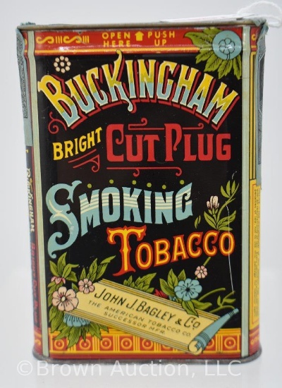 Buckingham Bright Cut Plug tobacco pocket tin