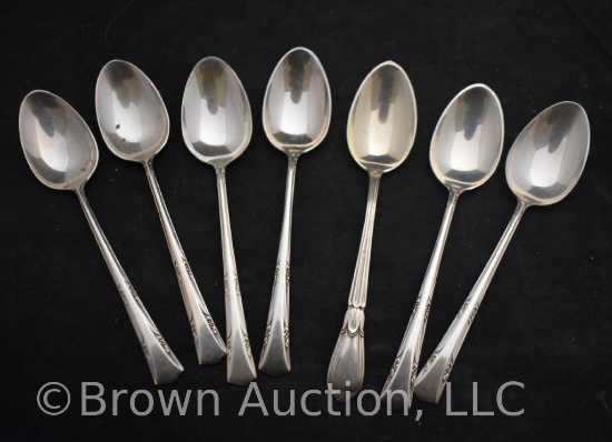 (7) small Sterling silver spoons