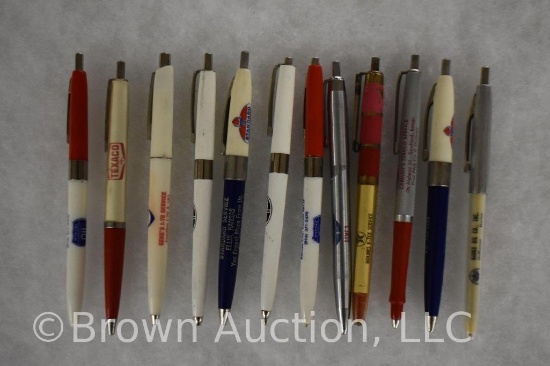 (12) Oil company advertising pens