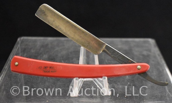 Case/#132 Red Wimp Wedge straight razor (USA)
