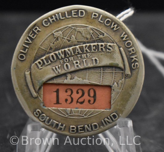 Oliver Chilled Plow Works employee badge