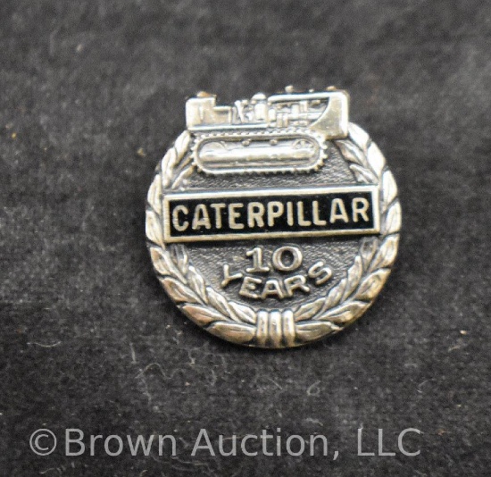 Caterpillar Inc. Cat Tractor Sterling Silver 10 year employee service award pin