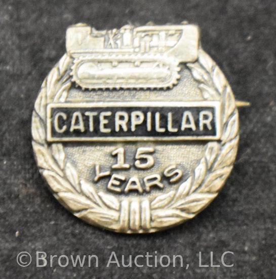 Caterpillar Inc. Cat Tractor Sterling Silver 15 year employee service award pin