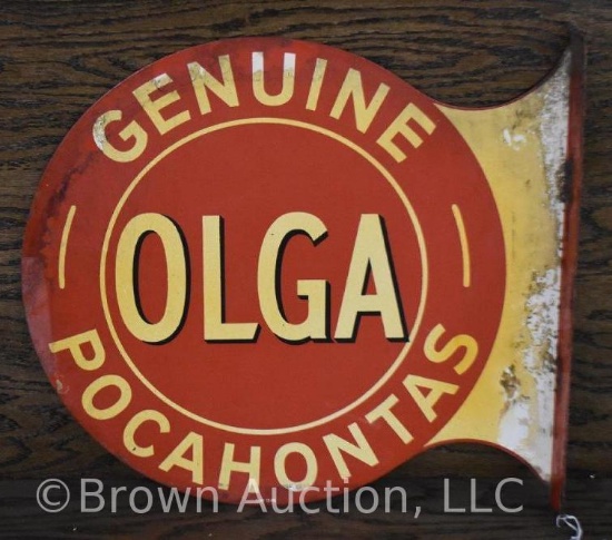 OLGA/Genuine Pocahontas (Coal Co.) dst flange advertising sign