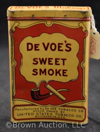 DeVoe's Sweet Smoke tobacco pocket tin