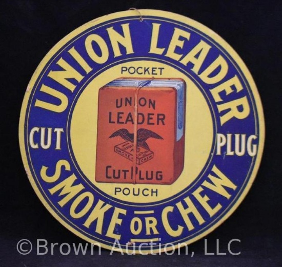 Union Leader Die Cut litho double-sided advertising sign