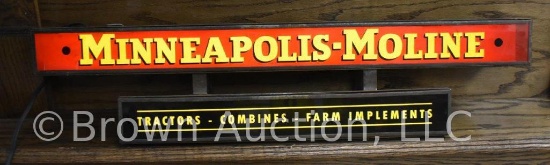Minneapolis-Moline lighted sign