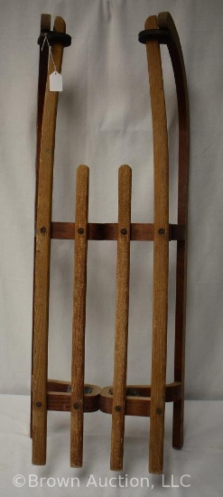 Vintage wooden sled