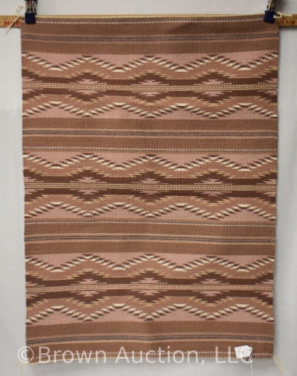 Southwest Native American style rug/wall hanging in soft earth tones
