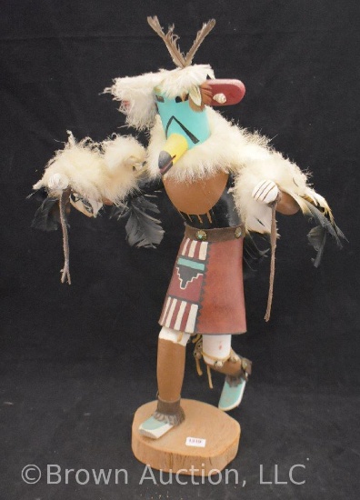 Carved Hopi Kachina Eagle dancer, 17" tall