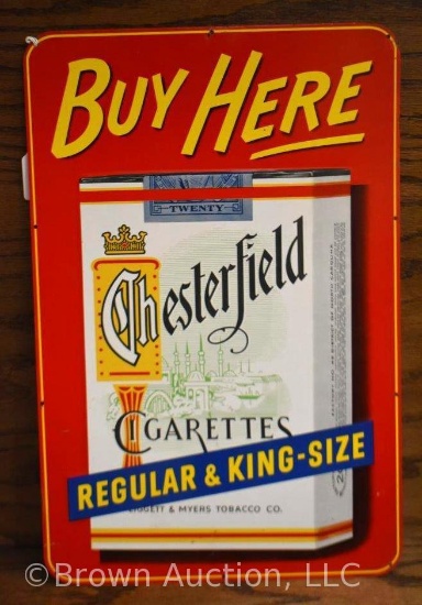 Buy Here' Chesterfield Cigarettes sst advertising sign