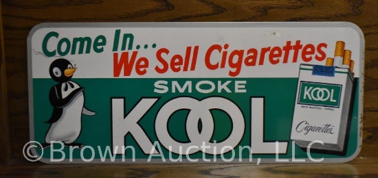 Kool cigarettes single sided tin sign