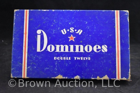 Vintage Double Twelve Dominoes with box