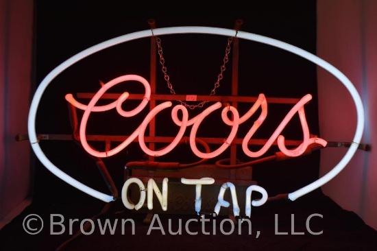 Coors on Tap neon beer sign