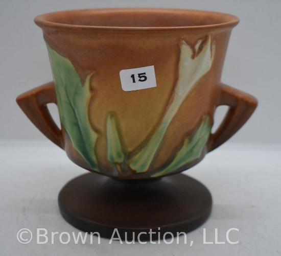 Roseville Thornapple 809-5" vase, brown