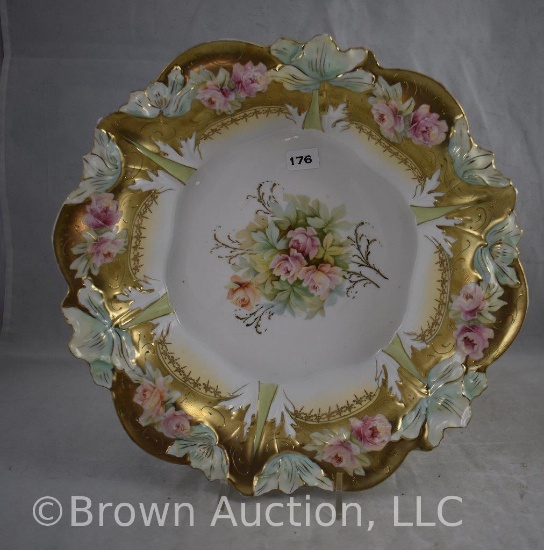 R.S. Prussia 10"d blown-out Lily mold bowl