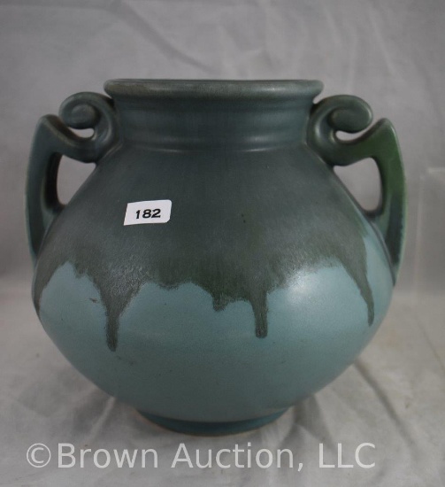 Roseville Carnelian I 318-8" vase, blue