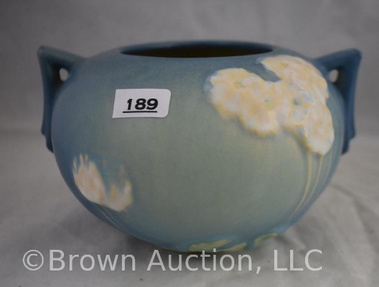 Roseville Primrose 284-4" bowl/planter, blue