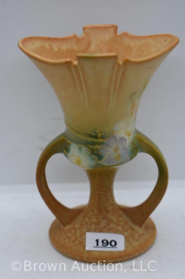 Roseville Cosmos 945-5" vase, brown