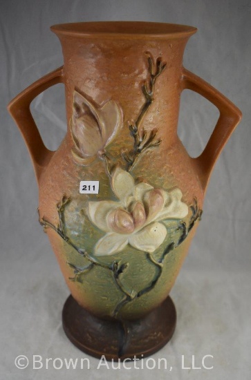 Rosevile Magnolia 98-15" vase, brown