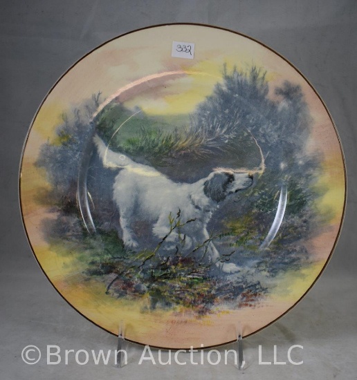 Royal Doulton D6313 10.5"d Dog plate, English Setter