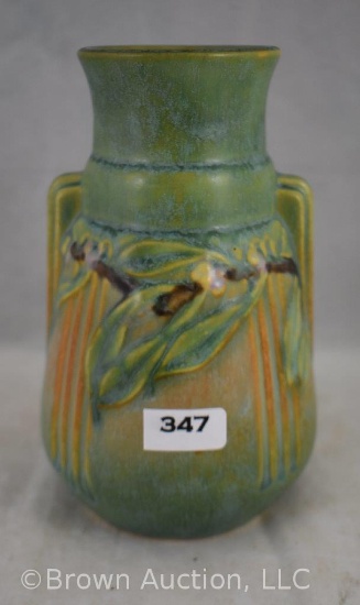 Roseville Laurel 667-6" vase, green