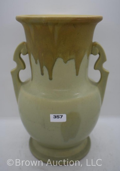 Roseville Carnelian I 324-10" vase, green