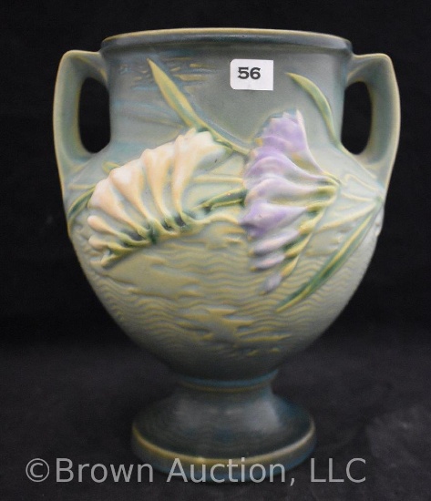 Roseville Freesia 196-8" vase, green