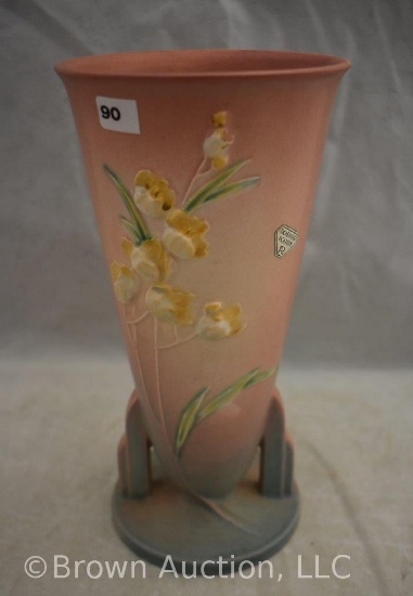 Roseville Ixia 861-10" vase, pink