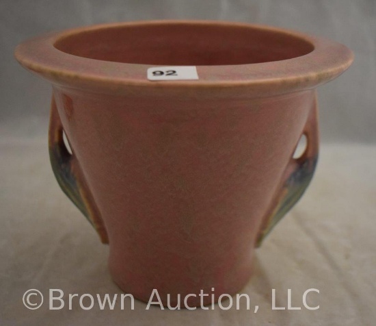 Roseville Tuscany flower pot shape 5.5" vase, pink