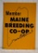 Maine Breeding Co-op member embossed sst sign