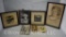 (6) Old family photographs + sweet print titled 