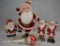 Santa Claus salt and pepper set, night light and dancing felt and plastic figurine