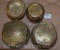 (4) Vintage hubcaps - Case, Brush, Mitchell, Hayes