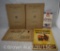 (5) Old phamphlets incl. Drug Store Sho-Cards, Show Card Writing course, Savings Bonds stamp album,