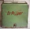 Dr Pepper cooler/ice chest, bottle cap opener, plug intact