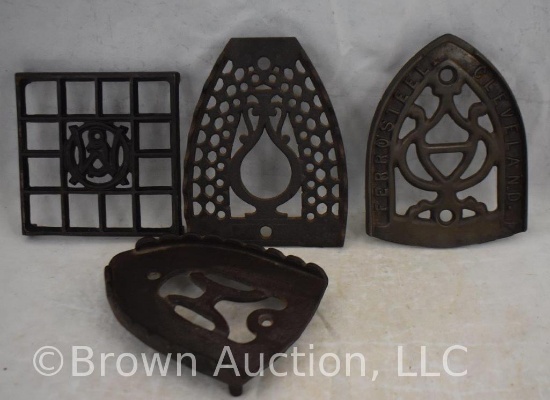 (4) Cast Iron trivets