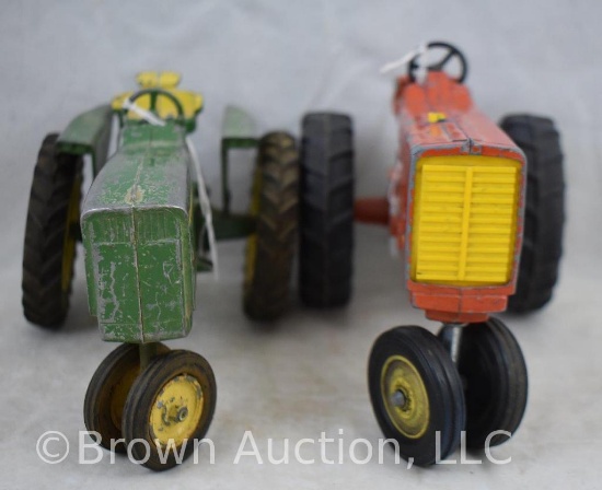 (2) Toy tractors
