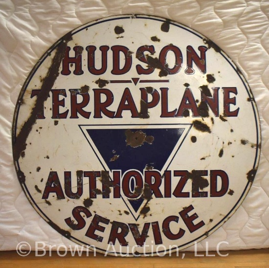 Hudson Terraplane Authorized Service ssp 42"d advertising sign
