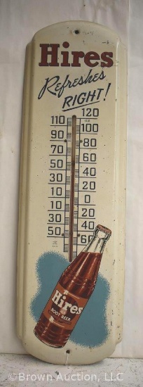 Hires Root Beer vertical tin advertising thermometer