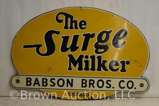 Surge Milker Babson Bros. sst sign