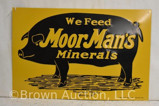 MoorMan's Minerals embossed sst sign