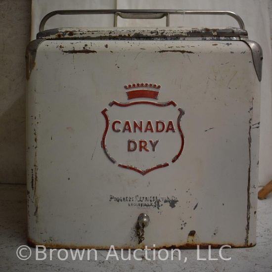 1950's Canada Dry cooler/ice chest, embossed logo
