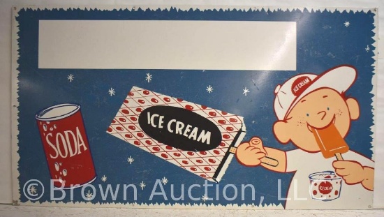 Ice Cream/Soda sst advertising sign