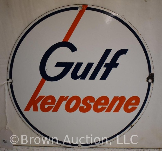 Gulf Kerosene ssp 10.5" sign