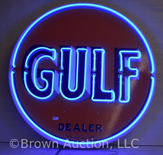Gulf Oil modern reproduction/Fantasy Neon sign