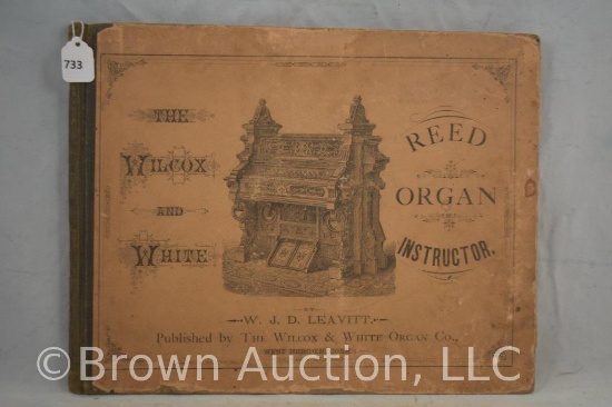Reed Organ Instruction book and music published by The Wilcox & White Organ Co.
